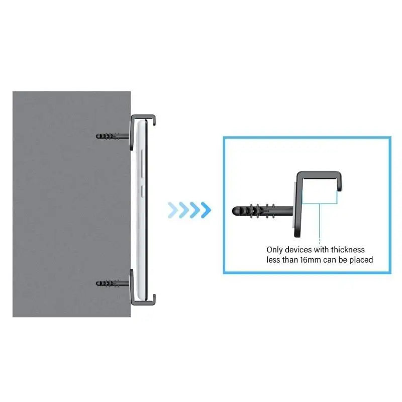 652F Tablets Wall Mount Holder Adhesive Stand Easy Installation Zpaxo