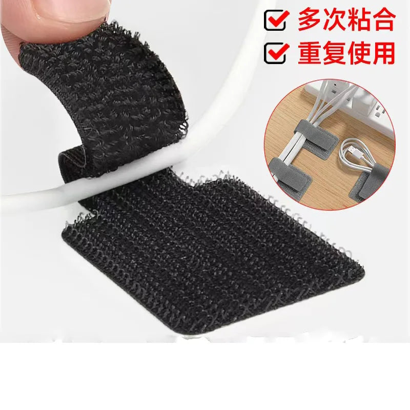 Reusable Cable Ties Self Adhesive Adjustable Cord Straps Wire