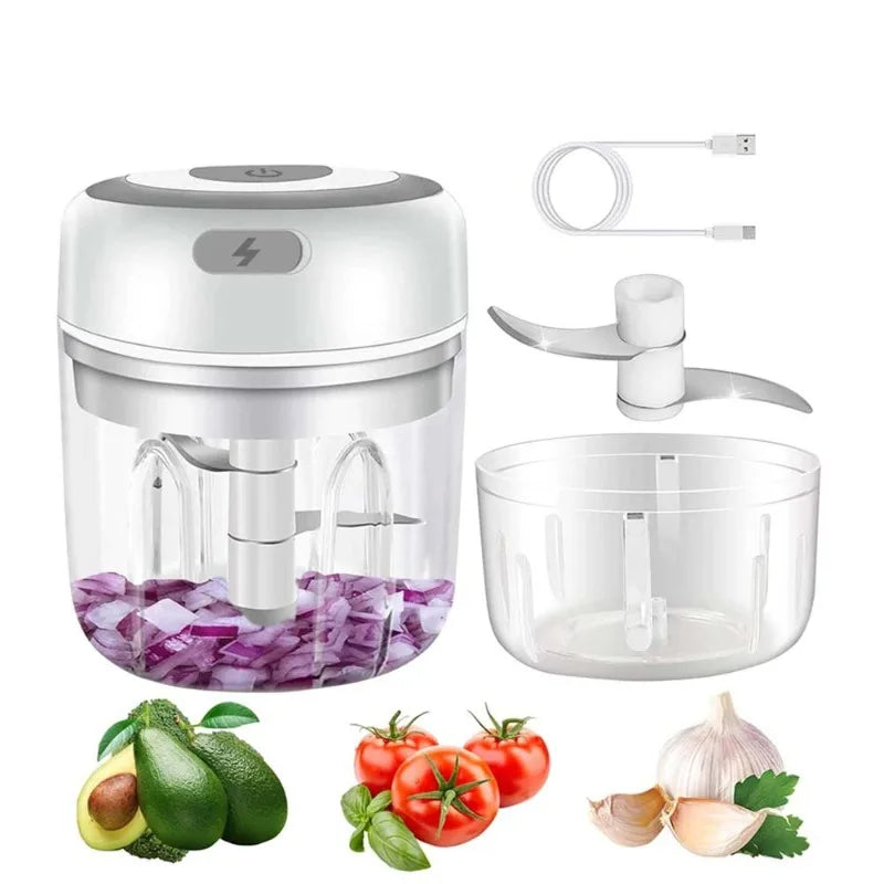 USB Electric Mini Food Chopper – Garlic Masher & Veggie Grinder Electric Food Chopper Zpaxo