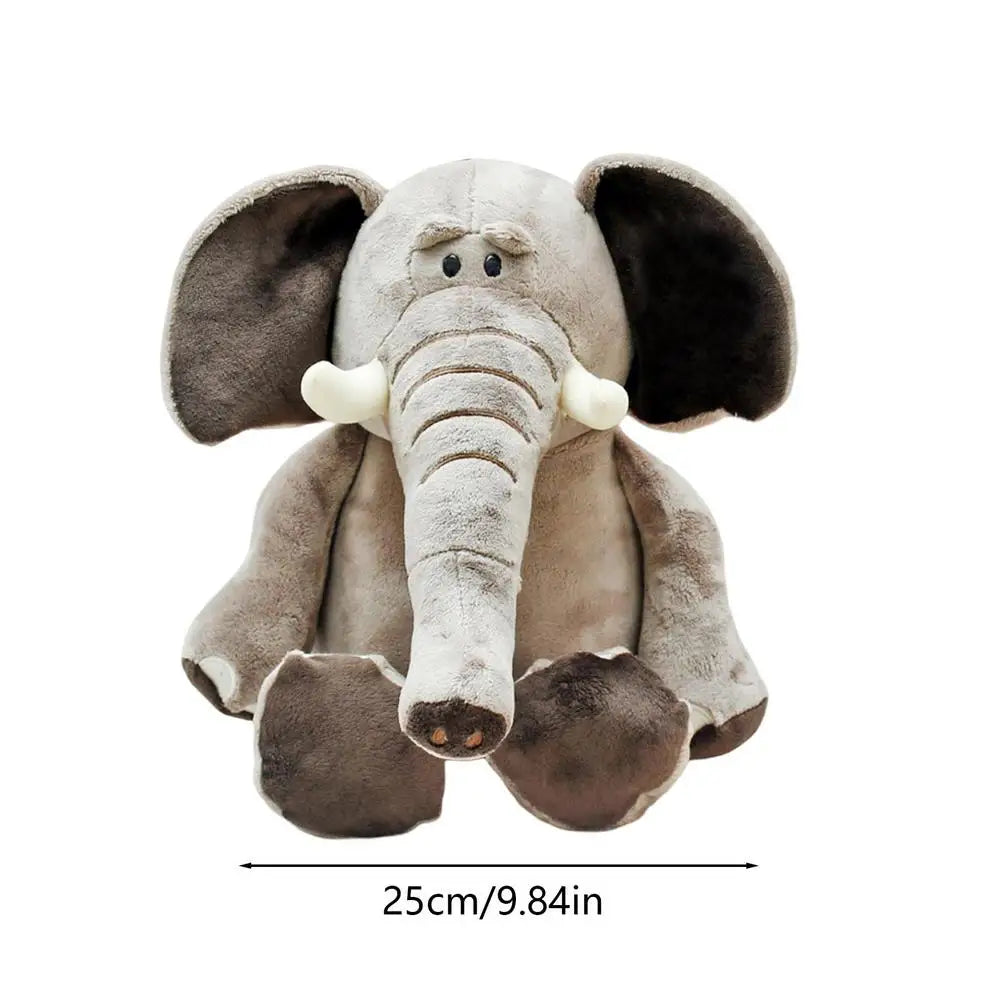 Jungle Animal Plush Toys Stuffed Lion Elephant Giraffe Soft Plush Dolls for Kids Cute Animal Plush Toys Children Birthday Gift Zpaxo elephant about 25cm spain