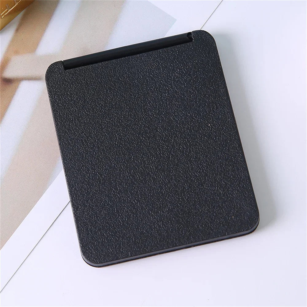 Mirror Foldable Makeup Mirror Portable Double-Sided Mirror Student Dormitory Desktop Small Gift Mini Pocket Mirror Home Decor Zpaxo hzjz-black