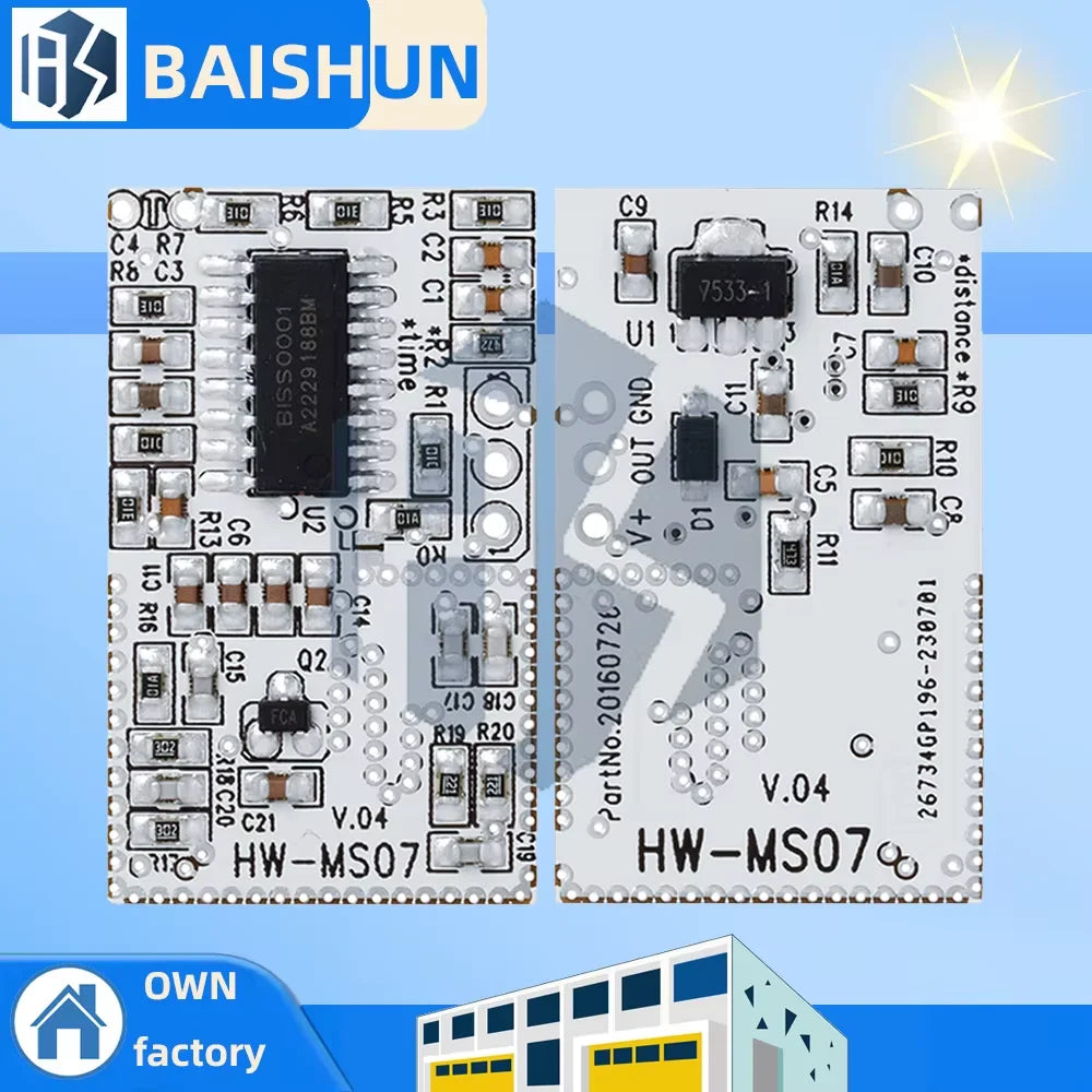 HW-MS07 Radar Induction Module Microwave Human Body Sensing Motion Zpaxo Default Title