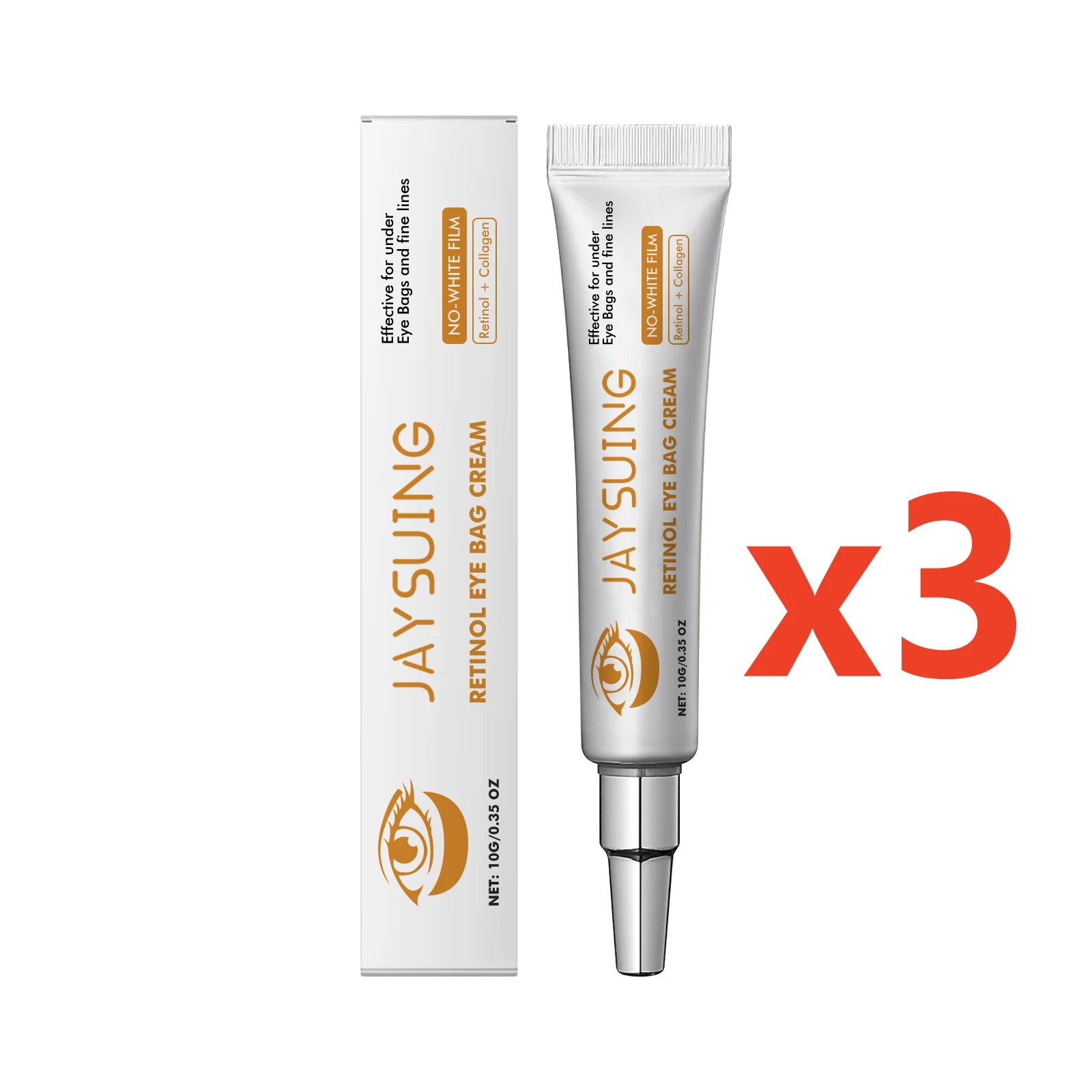 Jaysuing Retinol Eye Cream – Dark Circles, Bags & Wrinkles Retinol Eye Cream Zpaxo 30g boxed 10g