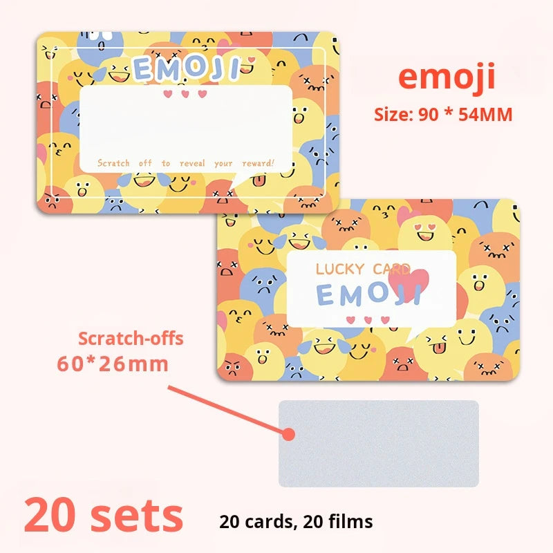 PVC Scratch-off Stickers Party Games Crafts Stationery Fun DIY