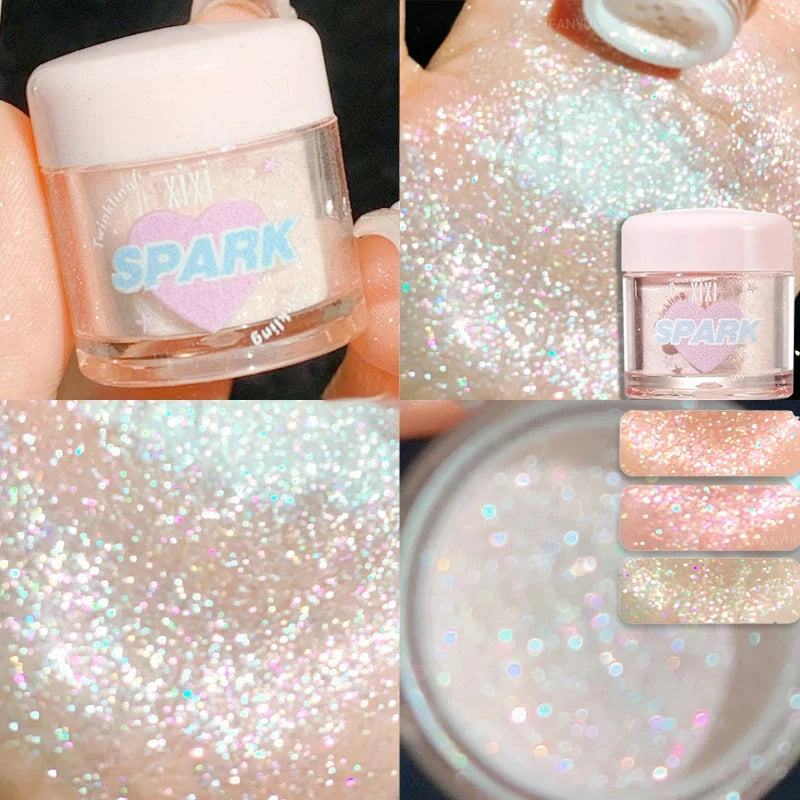 Dream Glitter Highlighter Powder Face Brightening Pearl