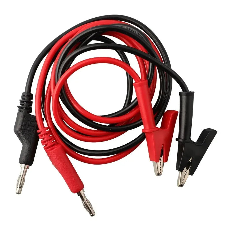 2-Pack 1M Banana Plug Alligator Clip Test Leads – 15A Multimeter Multimeter Test Leads Zpaxo Default Title