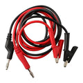 2-Pack 1M Banana Plug Alligator Clip Test Leads – 15A Multimeter Multimeter Test Leads Zpaxo Default Title