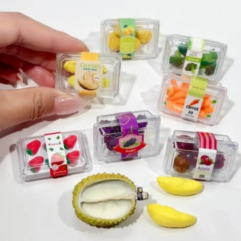 Dollhouse Miniature Food Supermarket Vegetable Fruit 1 6 Scale Clear Zpaxo