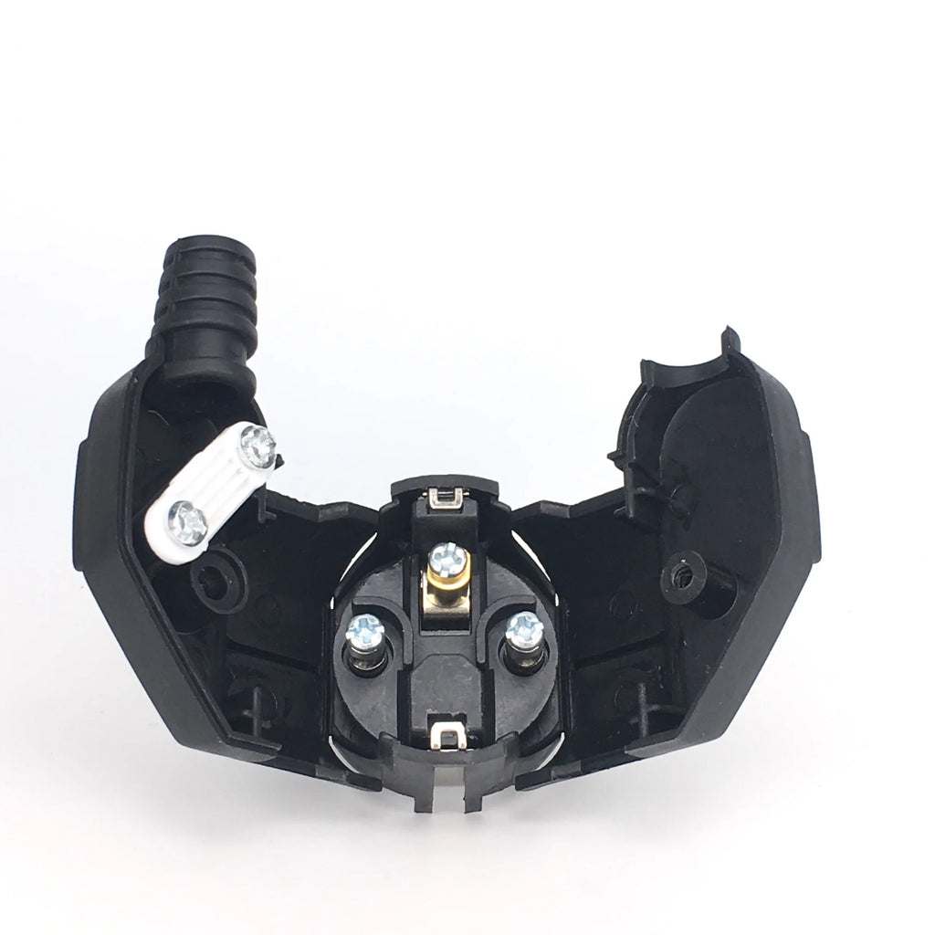 EU Plug Adapter 16A Male Replacement Adapter Outlet Rewireable Schuko Electeic Socket Euro Connector For Power Extension Cable Zpaxo