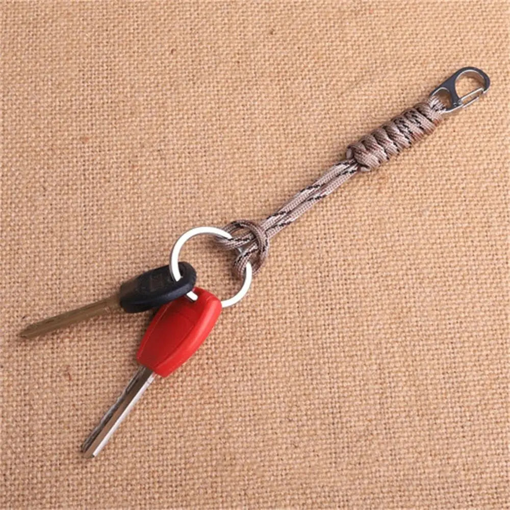 Anti-lost Handmade Paracord Keychain Braided Woven Snake Knot Keychain Outdoor Umbrella Rope Keyring Zpaxo