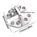 Yacht Accessory 316 Stainless Steel Boat Hinge Heavy-Duty Flip Hinge Strap Hinge Butterfly Hinge Shaped Strap Cabinet Hinge RV Zpaxo Small size