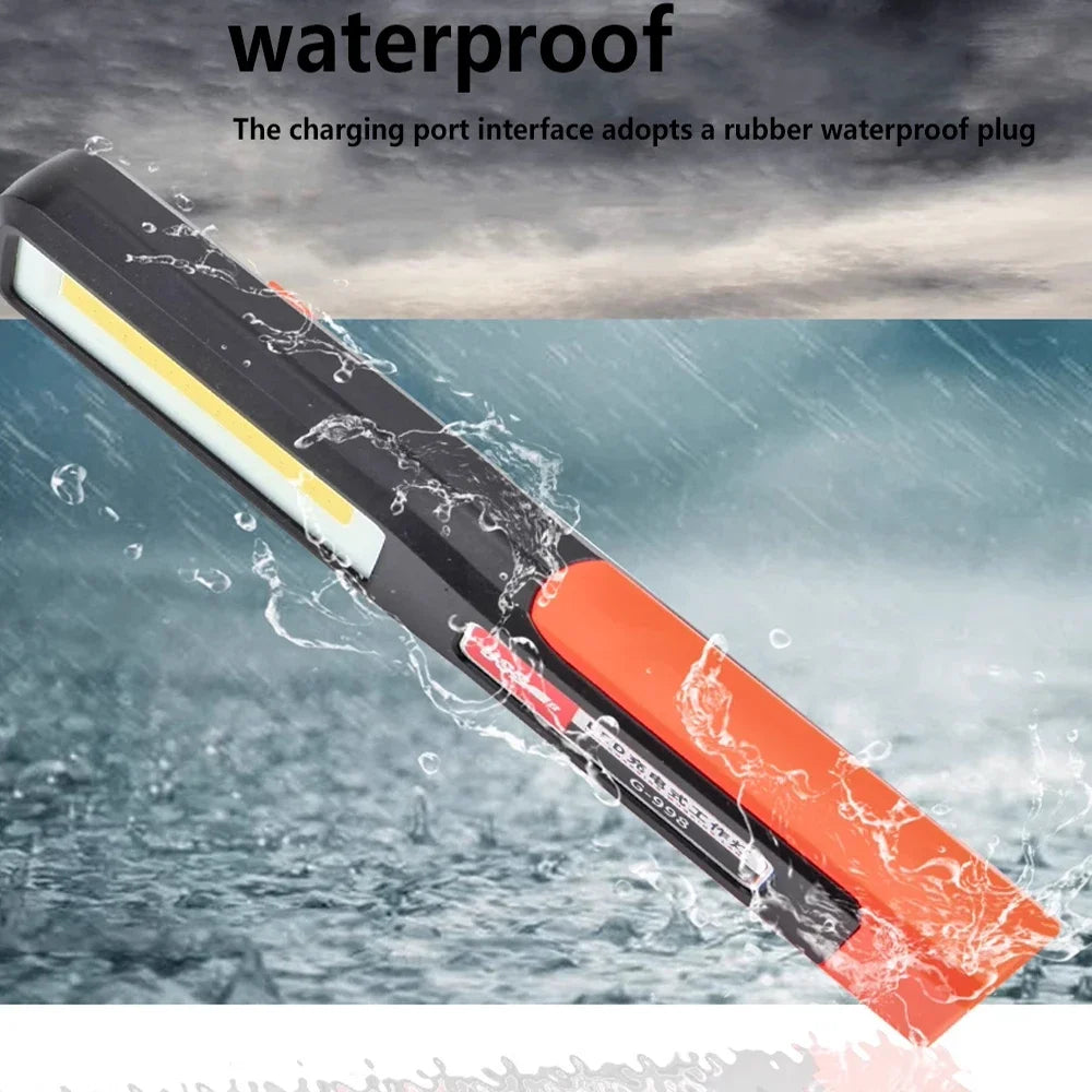 KDULIT Rechargeable COB LED Work Light – Magnetic & Hook