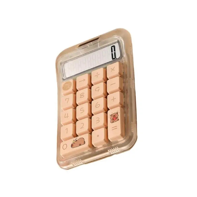 652F High appearance portable Transpicuous shell Capibala small sugar calculator Zpaxo
