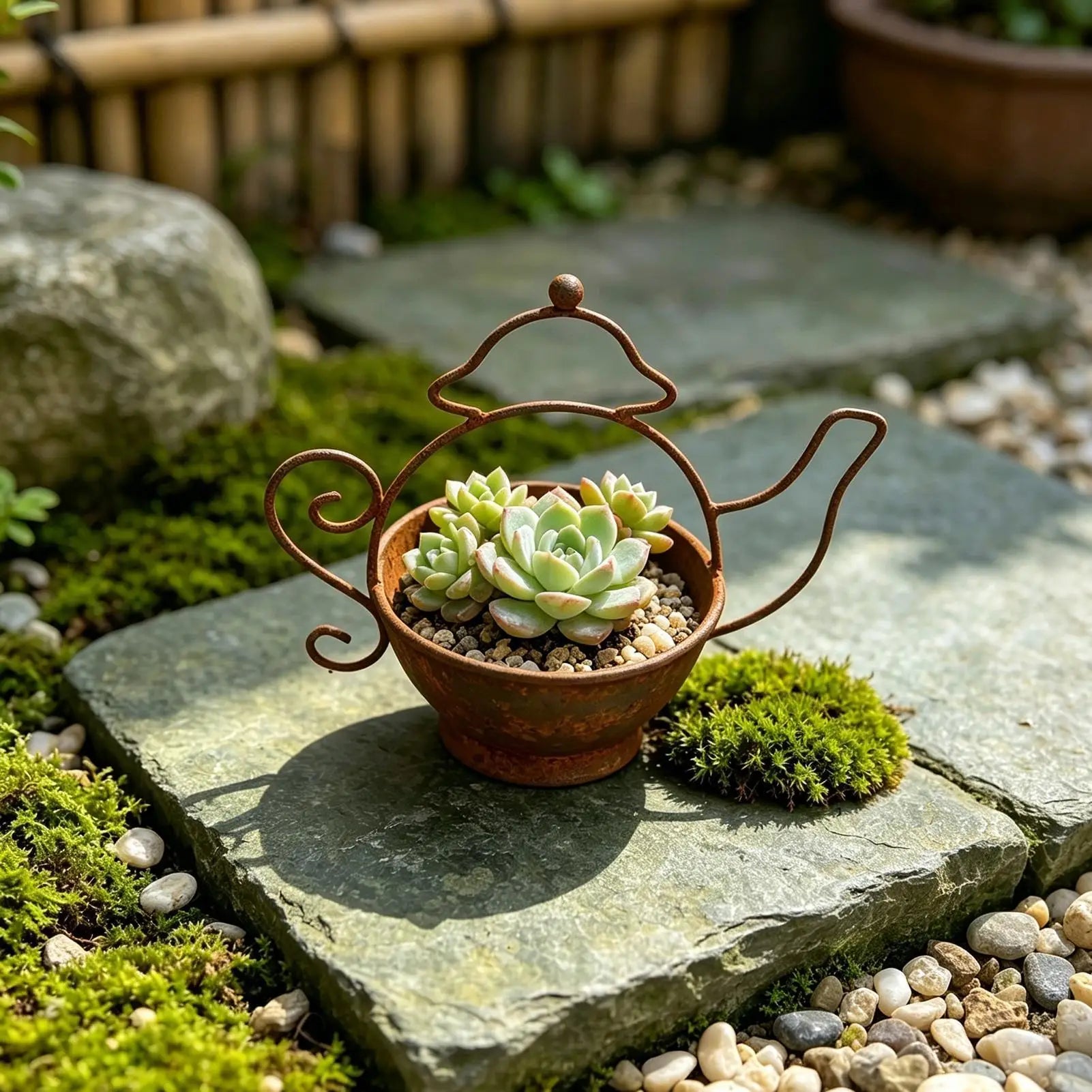 Decorative Outdoor Flower Pots Iron Kettle Shape Container Indoor Flower Pots for Front Porch Farmhouse Backyard Patio Lawn Park Zpaxo