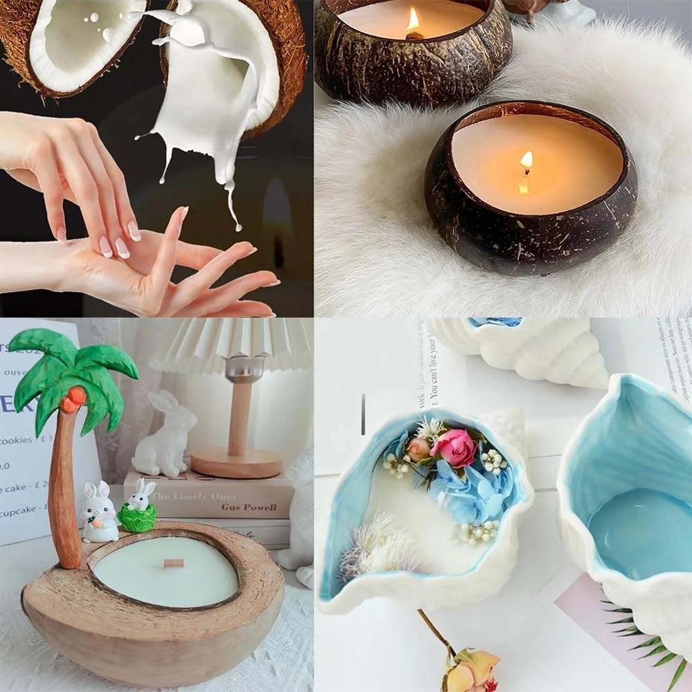 100/200g Natural Coconut Wax DIY Handmade Scented Candle Making Supplies Pure White Coconut Wax Zpaxo