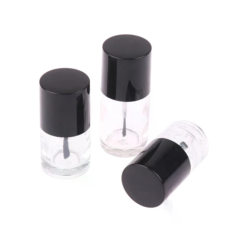 5 10 Empty Nail Polish Bottle Cosmetic Containers Glass Bottles Brush Zpaxo