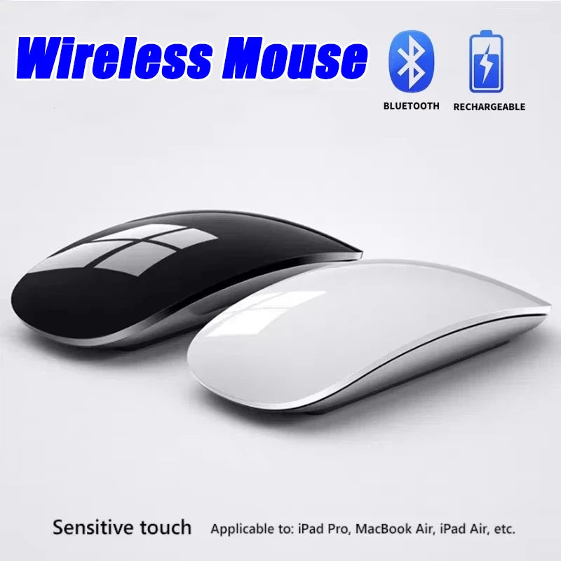 Wireless Bluetooth Mouse Multi-touch Ergonomic Silent Type-c Charging