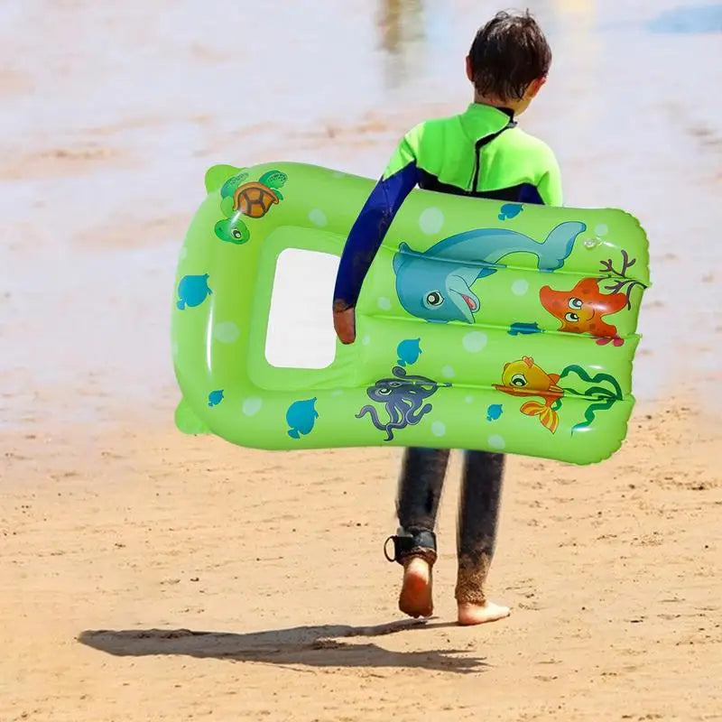 Pool Floats for Kids Inflatable Pool Float Non-Slip Fun Swim Floaty Blow Water Toy for River Lake Backyard Swimming Outdoor Zpaxo