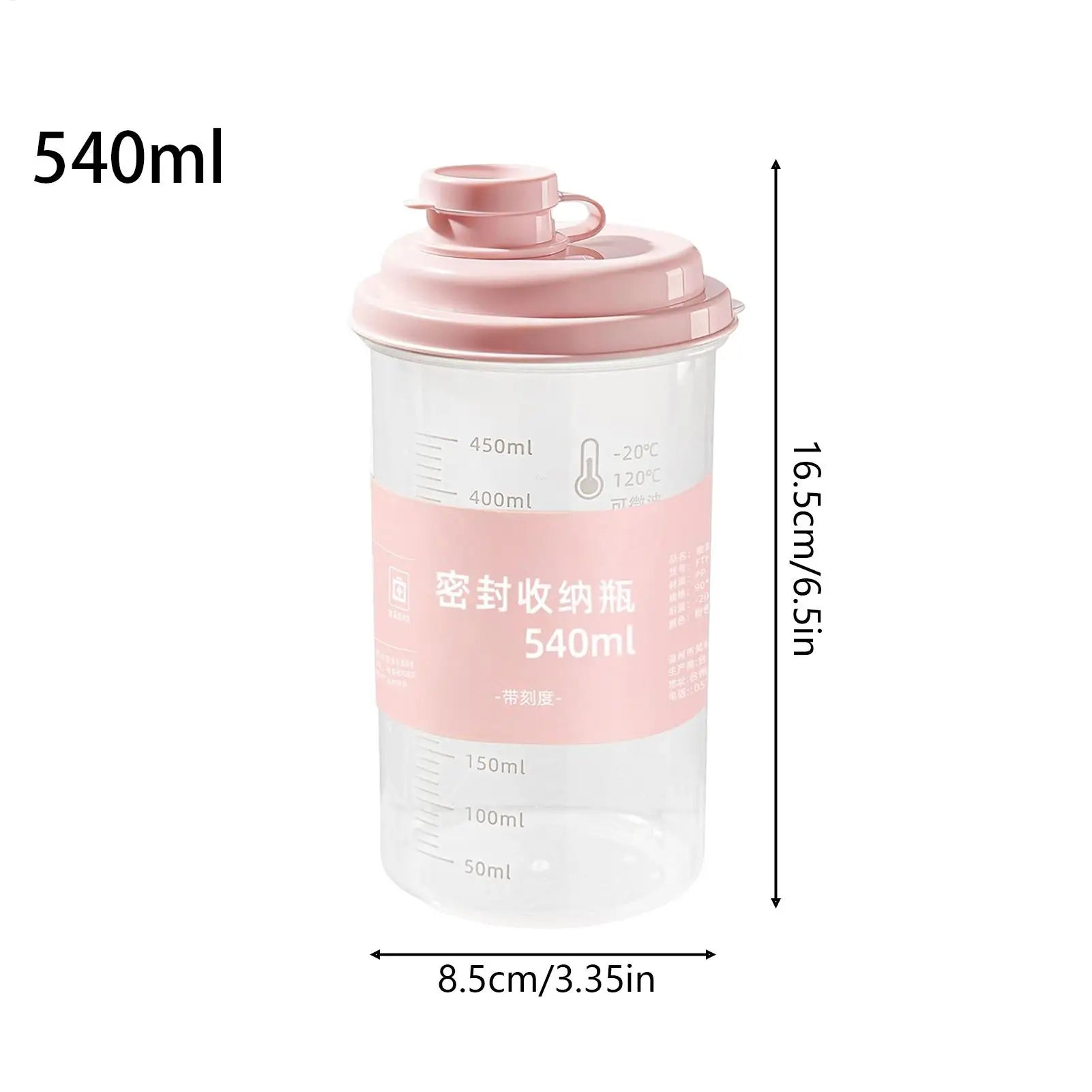 Water Bottle Measurement Scale Clear Sports Drink Large Capacity Gym