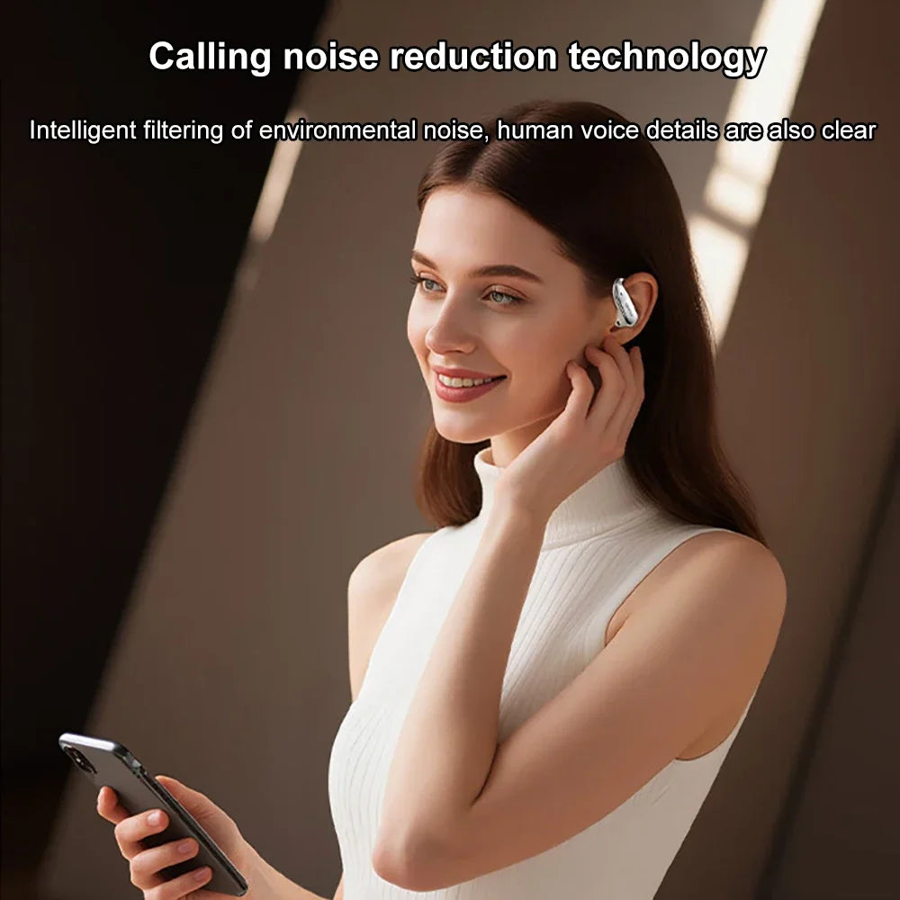 KEBIDUMEI Open-ear Bluetooth 6 0 Earphones Ear-hook TWS Wireless