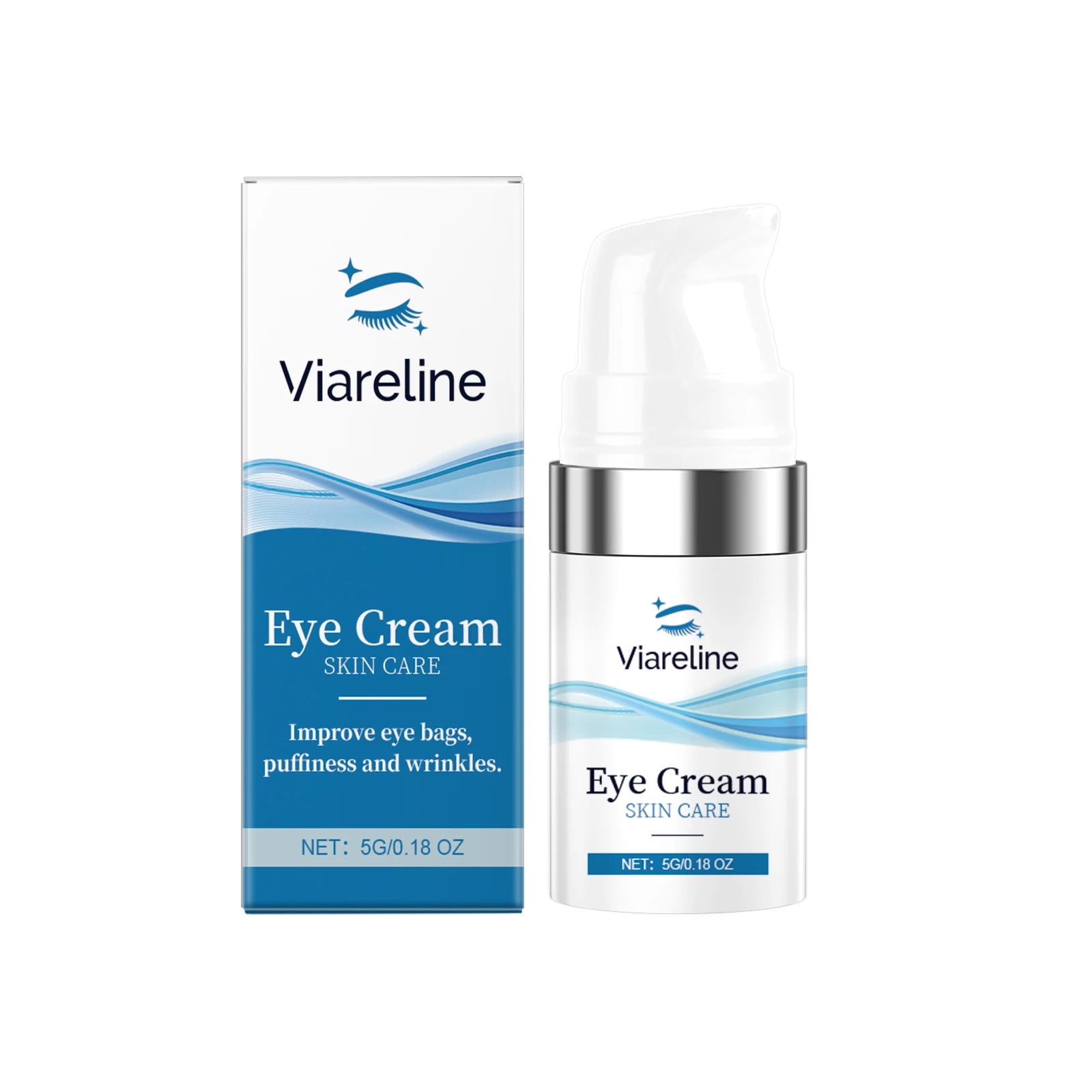Viareline Firming Eye Serum – Dark Circles & Fine Lines Eye Serum Cream Zpaxo 5g boxed