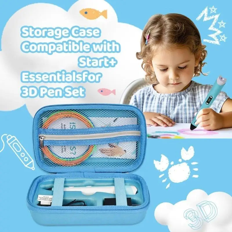 652F Minimalist for SCRIB3D P1 3D Pen Storage Case Childrens Craft Projects Accessory Zpaxo