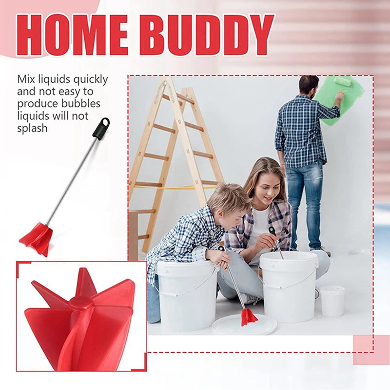 Hex Shaft Plaster Paint Mixing Paddle Electric Drill Mortar Tool Mud Zpaxo