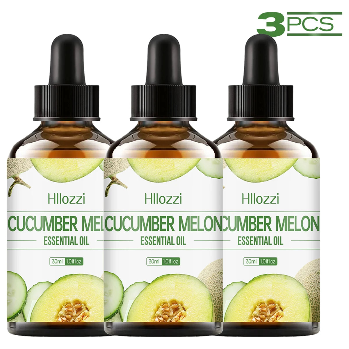 Plant Essential Oil 3 Fruit Aromatherapy Soap Making DIY Multi Zpaxo CUCUMBER MELON 3PCS 30ml