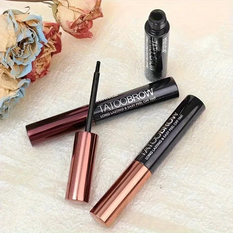 1pc Tattoo Peel Off Eyebrow Gel Tint, Semi Permanent Brow Tint, Waterproof, Transfer-proof, For Fuller & Defined Looking Brows Zpaxo
