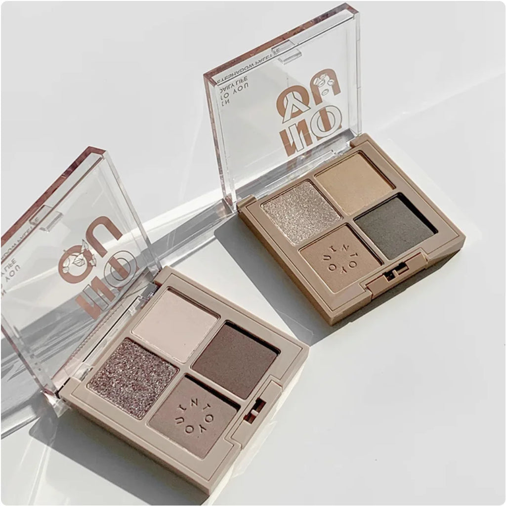 Into YOU Eyeshadow Palette Four Colors Minced Potatoes Matte Earth Zpaxo