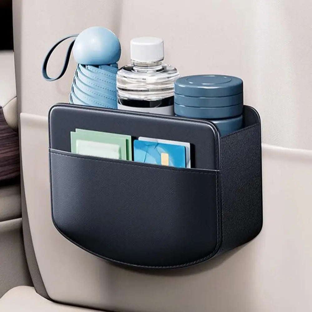 Large Capacity Car Door Side Storage Box PU Leather Scratch Resistant Zpaxo