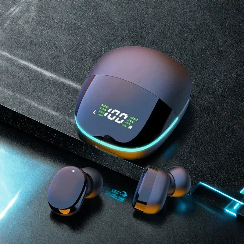 TWS Fone Bluetooth Headphones Mic LED Display In-ear Earbuds Wireless