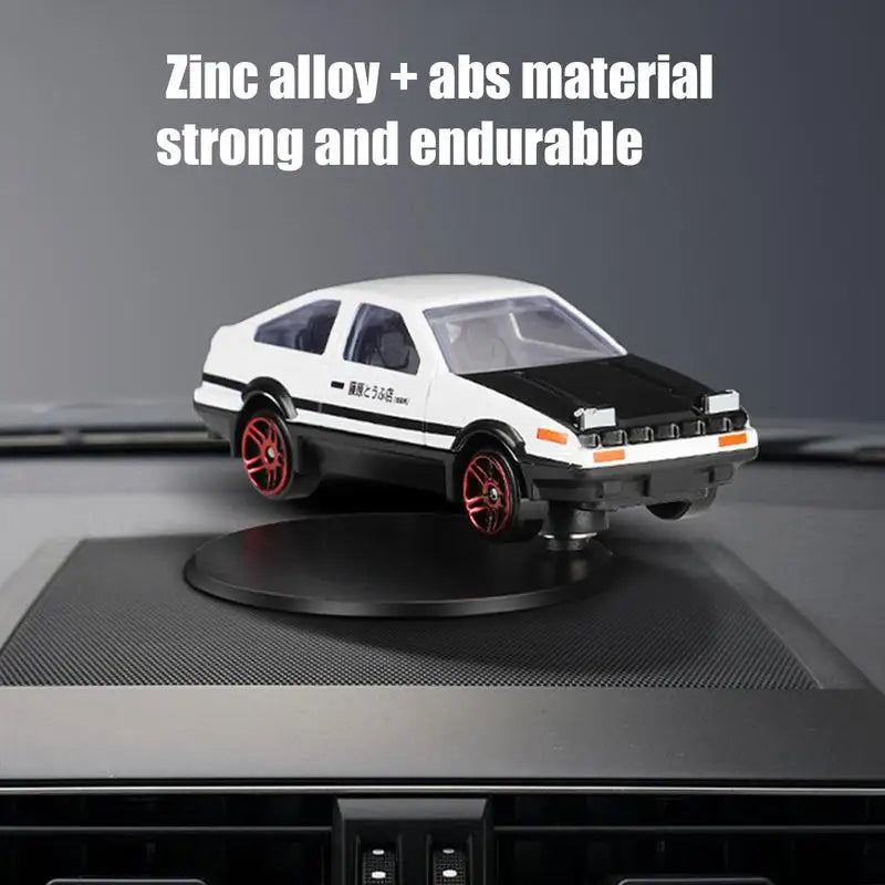 Car Interior Ornaments AE86 Drift Rotating Ornaments Auto Dashboard Turning AE86 Racing Model Decor Classic Center Console Decor Zpaxo