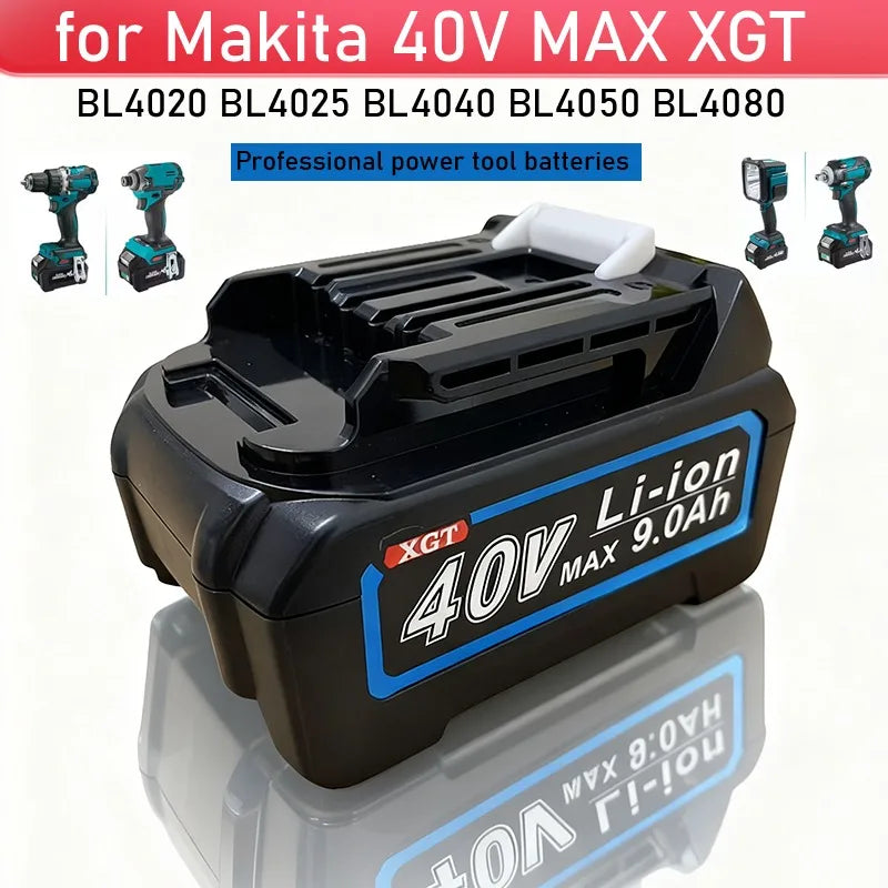 For Makita 40V MAX XGT Replacement Lithium Battery 4.0Ah-9.0AH 40V Rechargeable Tool Battery BL4040 BL4025 BL4050 40V DC40RA Zpaxo
