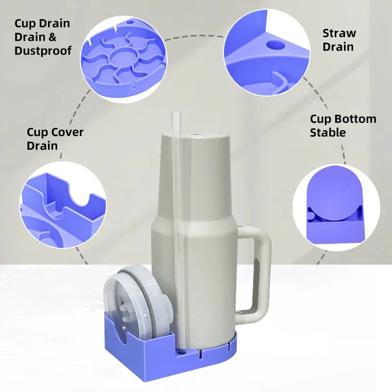 Tumbler Dry Store Rack Drying Station Cleaning Cups Storage Water Cup