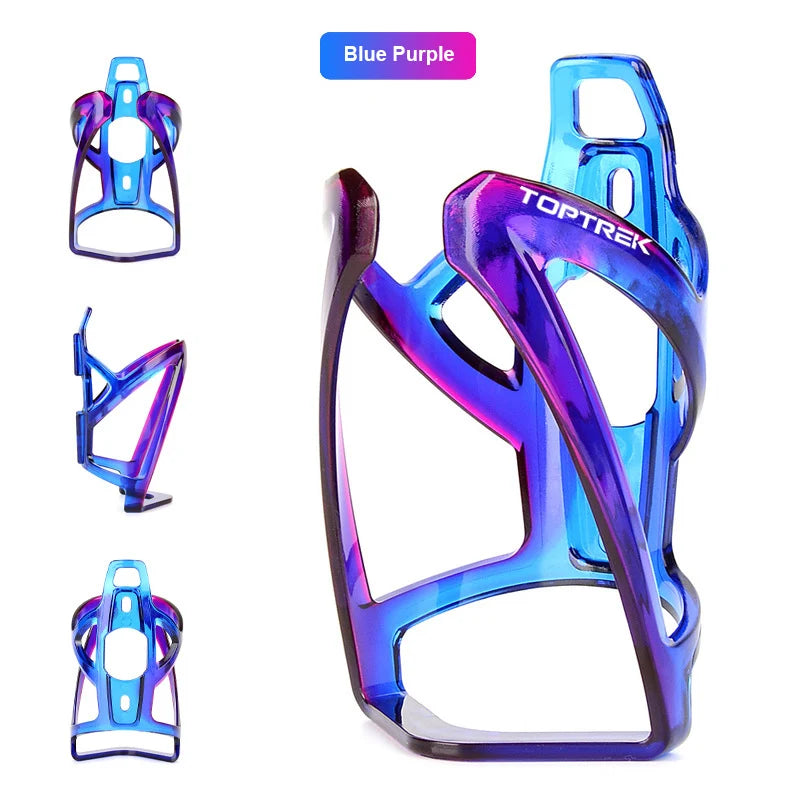 Toptrek Bicycle Bottle Holder MTB Accessorie Bottle Rack Road Bike Holder Lightweight Bottle Cage Durable Cycling Accessory Zpaxo Blue purple