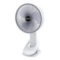 Multifunctional Clip Fan Desktop Wideangle Blower Hanging Wall Fan Threespeed High-wind Handheld Portable Fan Must Have Outdoors Zpaxo White2