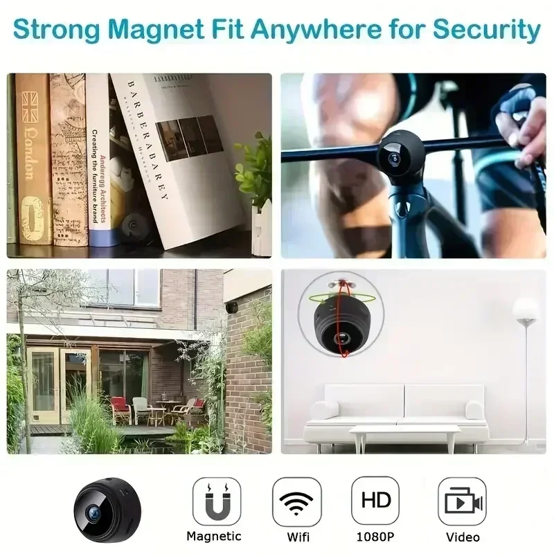 Wireless Wifi Camera 4K HD A9 Mini Video Recorder Security Monitoring