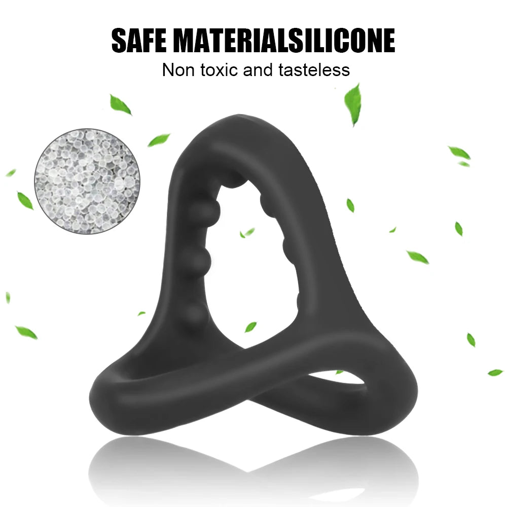 Penis Ring Silicone Sex Shop Time Delay Ejaculation Cock Men Toys 18