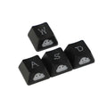 2025 Cute Emo Keycap WASD Arrow Broadside Lighting Key Cap Mechanical Zpaxo WASD