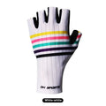 Cycling Gloves Half Finger Summer Style Bicycle Short Finger Gloves Breathable Fishing Fitness Outdoor Can Both Men and Women Zpaxo White Palm width8.0-9cm