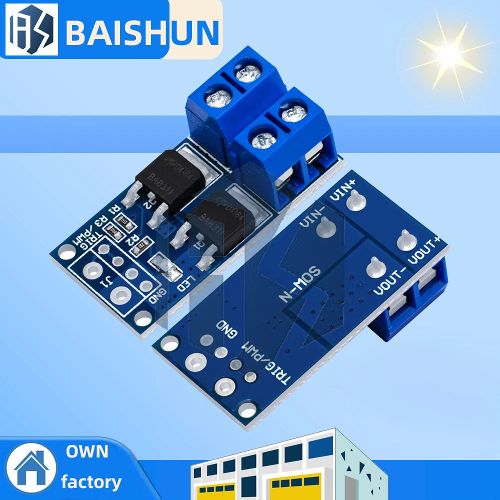 400W Power MOSFET Control Module 15A Capacity PWM Speed Regulation Zpaxo