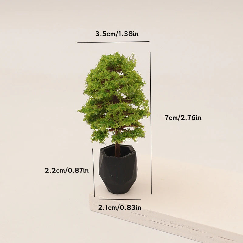 ▶1/12 Dollhouse Simulation Plant Potted Model Mini Home Decoration Dolls House Micro Garden Landscape Ornaments Zpaxo A1