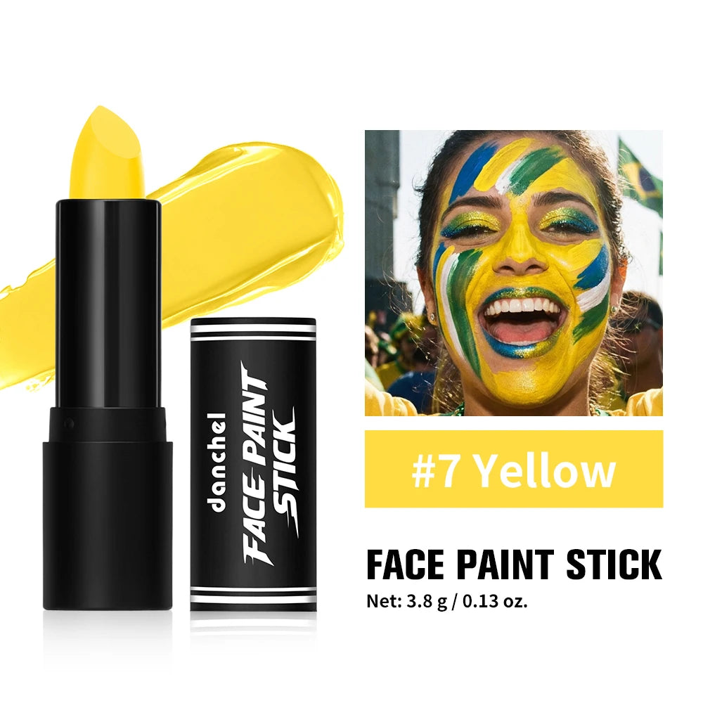 Face Body Paint Stick Eye Black Softball Football Baseball Sports Non-Toxic Hypoallergenic for Halloween SFX Makeup Cosplay Jok Zpaxo 7Yellow