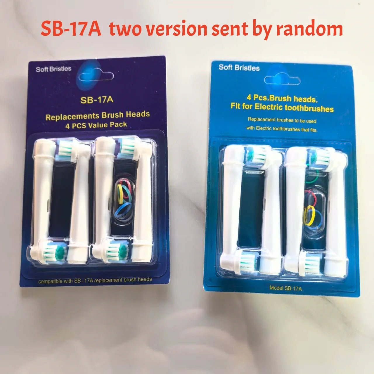 12types Toothbrush Heads Replacement For Oral B PRO Models 600 650 670 2000 2500 2900 3000 3500 3900 Soft Bristles Health Care Zpaxo SB17A-4pcs
