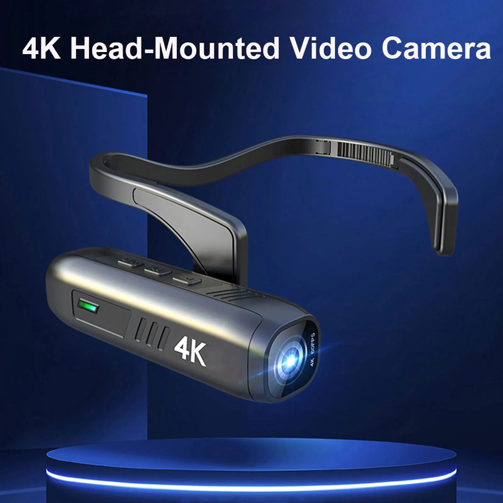 Head Mounted Camcorder 4K APP Control 120 Wide Angle 6 0 Anti Shake