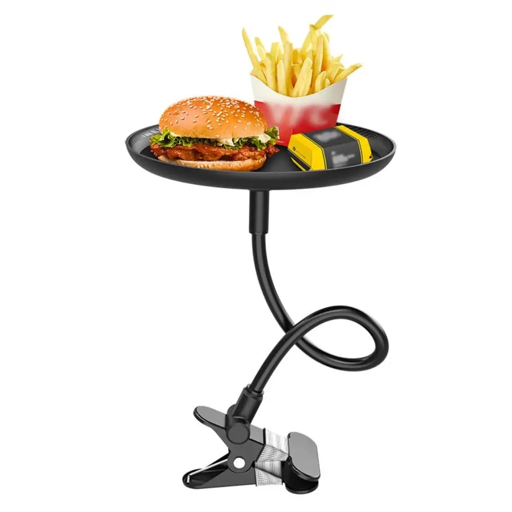 with Clamp Car Cup Holder Tray 360° Swivel Arm Rotatable Car Swivel Tray Adjustable Stretchable Car Tray Table Dining Table Zpaxo