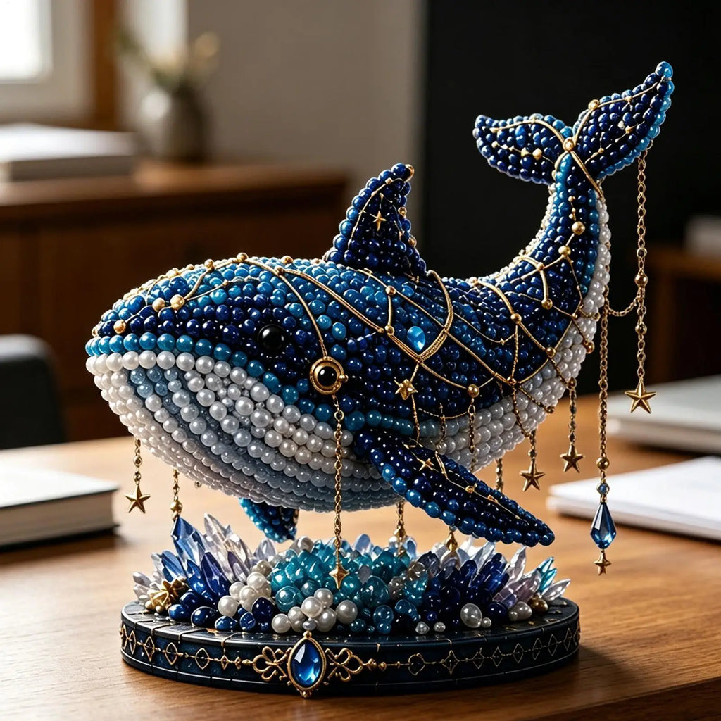 3D Beaded Animal Craft Educational Instruction Beading Embroidery Art