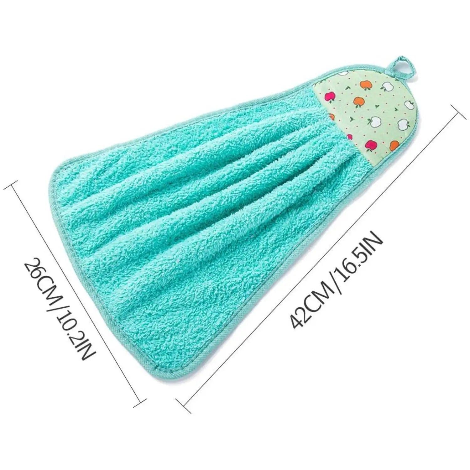 4-Pack Wall-Mounted Quick-Dry Plush Hand Towels | Kitchen & Bath