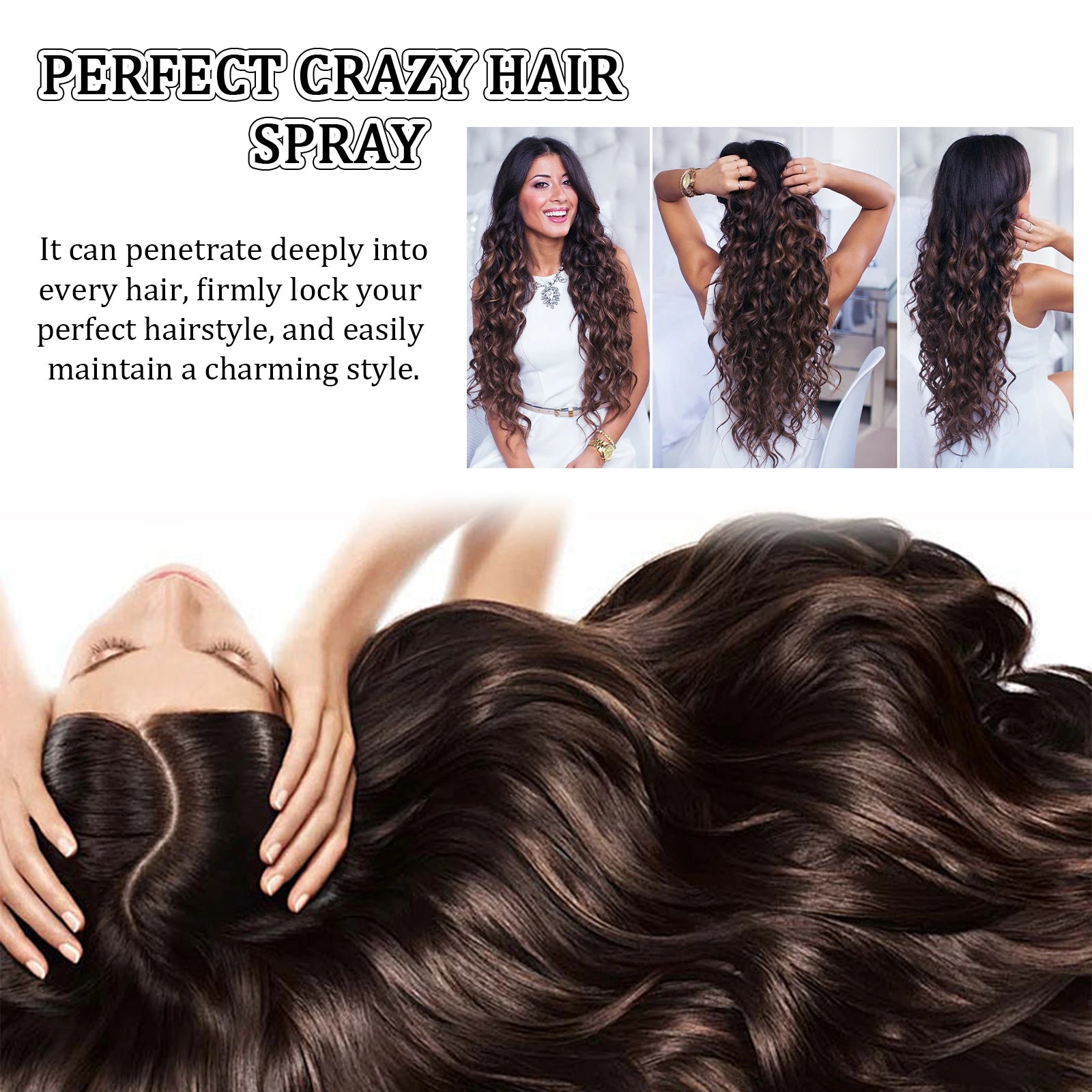 Hair Spray Adds Instant Volume Texture Thickness Light Hold Great for Men and Women Suitable for All Hair Types Zpaxo